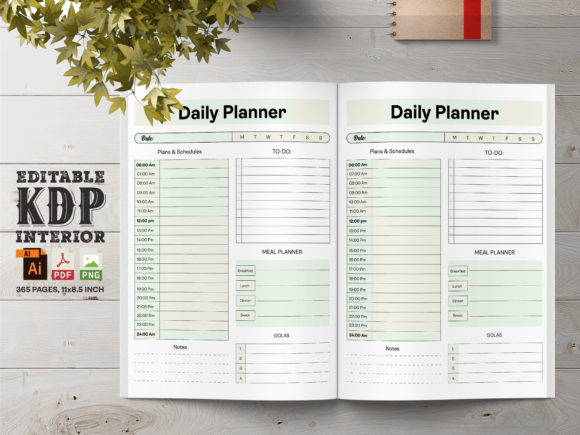 Download Daily Planner Printable Book &amp; KDP - Daily planner printable Collection