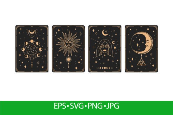 Download Mystical Astrology Tarot Bohemian Cards - Cards Collection