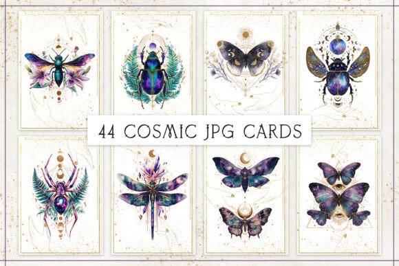 Download Celestial Insects Affirmation Cards Set - Cards Collection