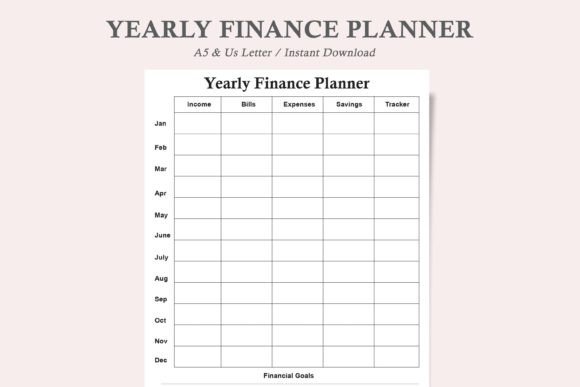 Download Yearly Finance Planner,Financial Planner - Financial planner Collection