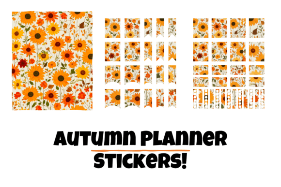 Download Autumn Flower Planner Journal Stickers - Premium Resources